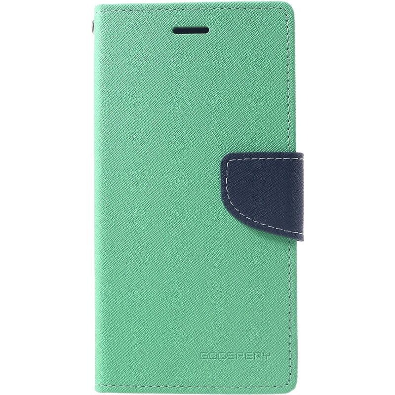 Pouzdro / kryt pro iPhone XR - Mercury, Fancy Diary Mint/Navy