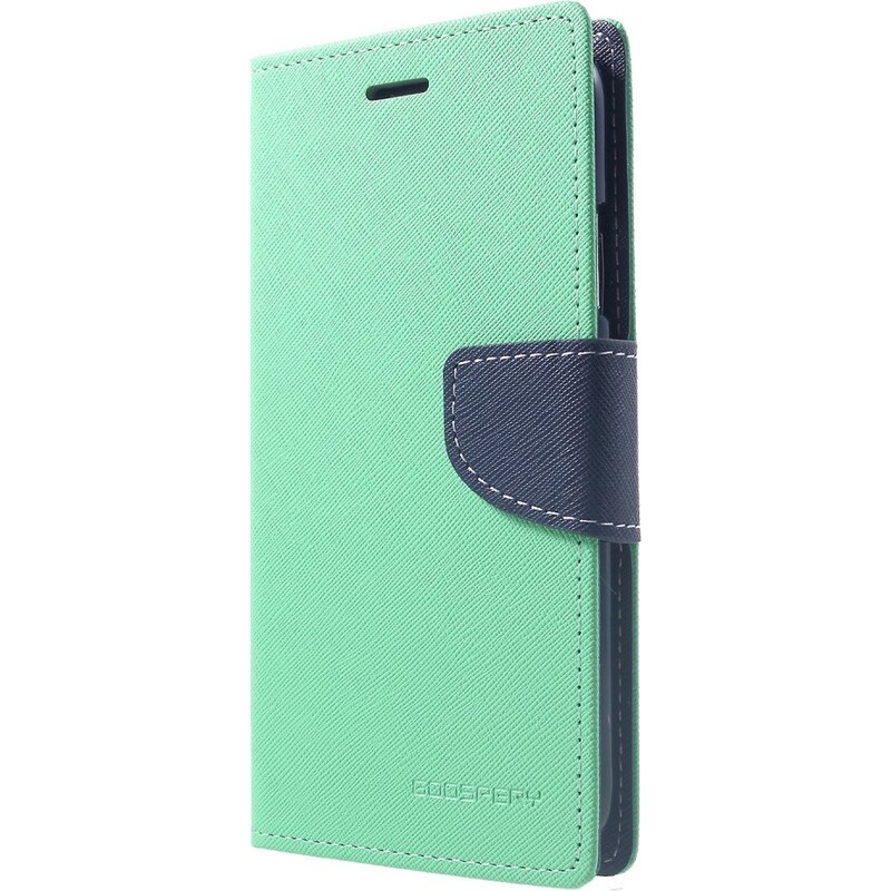 Pouzdro / kryt pro iPhone XR - Mercury, Fancy Diary Mint/Navy