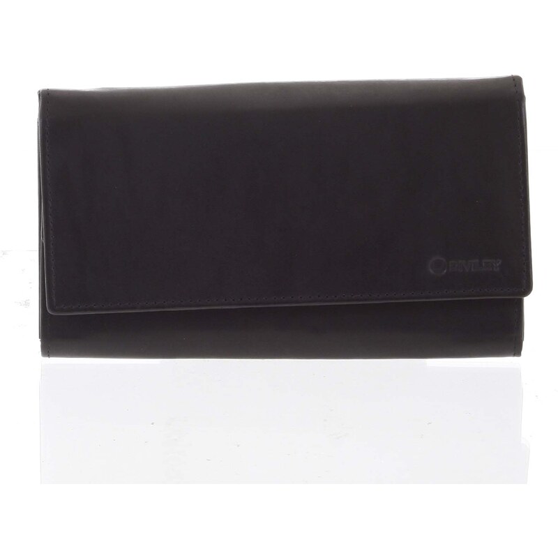 Diviley Dámská kožená peněženka Delami FRANCOISE, černá