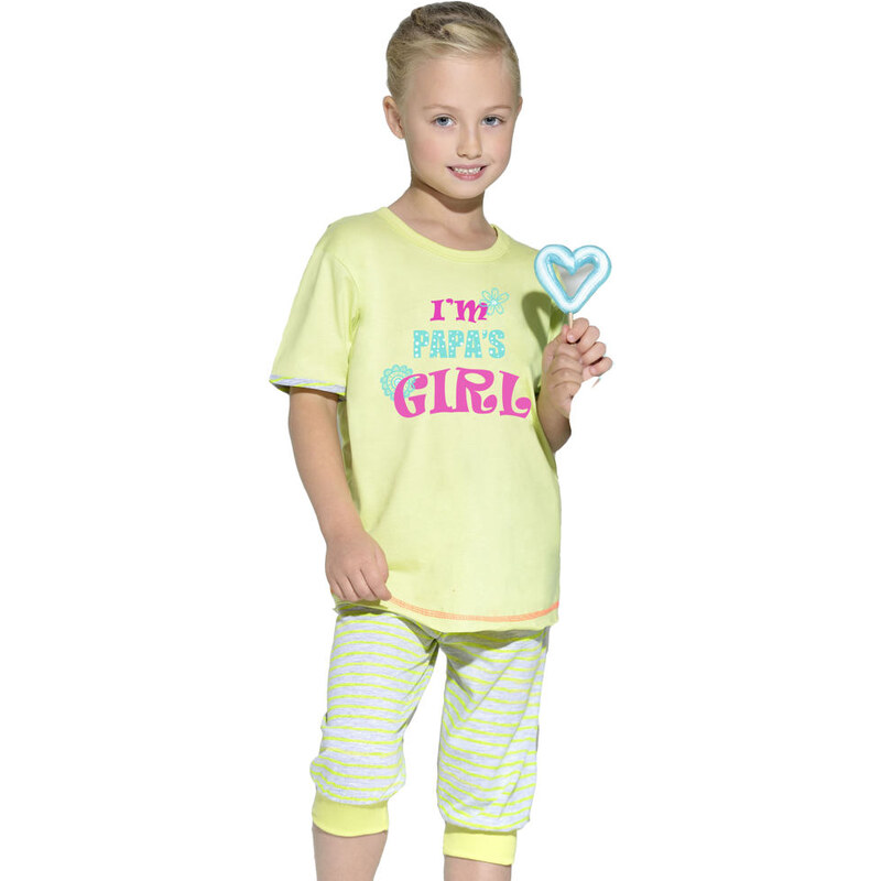 Taro Dětské bavlněné pyžamo s nápisem Bianka