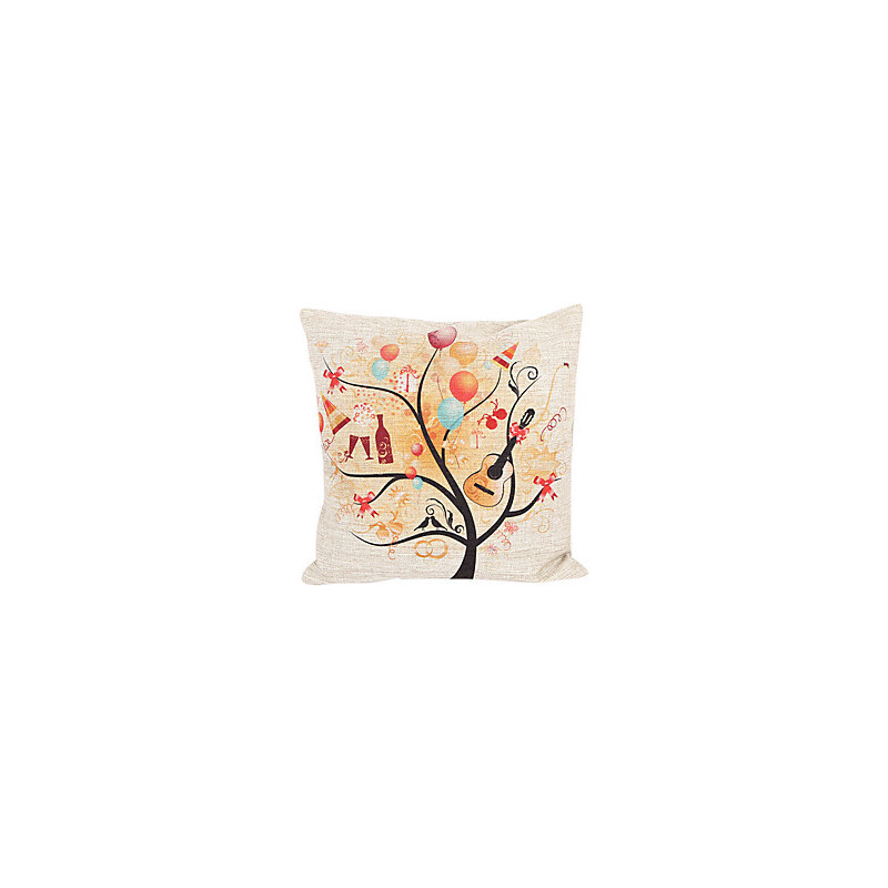 LightInTheBox Festival Tree Cotton/Linen Decorative Pillow Cover