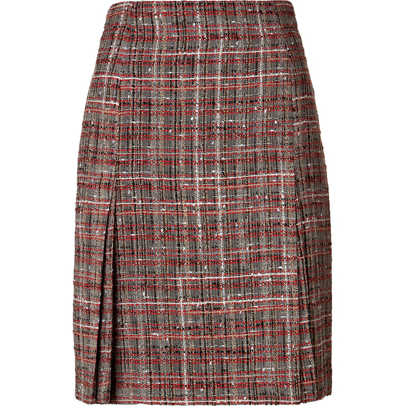 Akris Wool Boucle Tweed Skirt