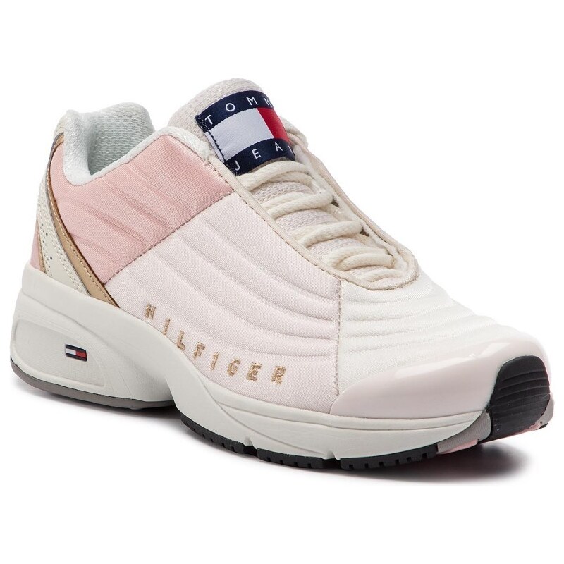 Tommy Hilfiger růžové tenisky na platformě WMN Heritage Tommy Jeans Sneaker  Delicacy - 41 - GLAMI.cz