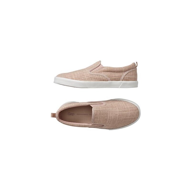 Gap Marbled Woven Slip On Sneakers - Willow pink