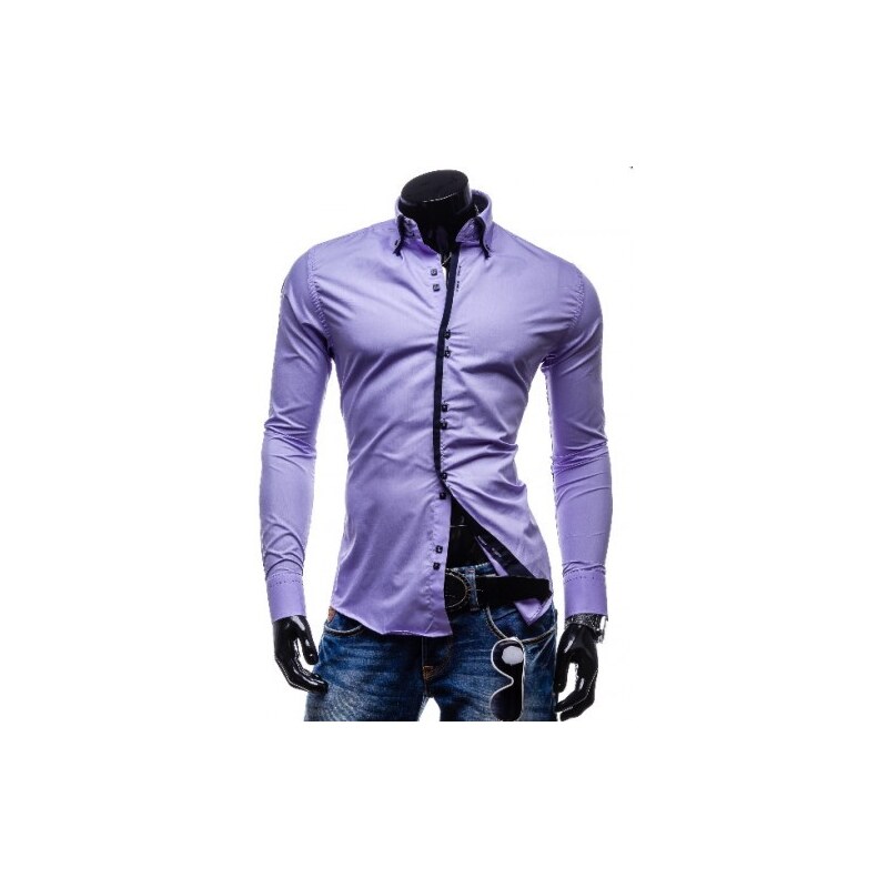 Pánská košile Slim Fit Ultra fialová AKCE - fialová