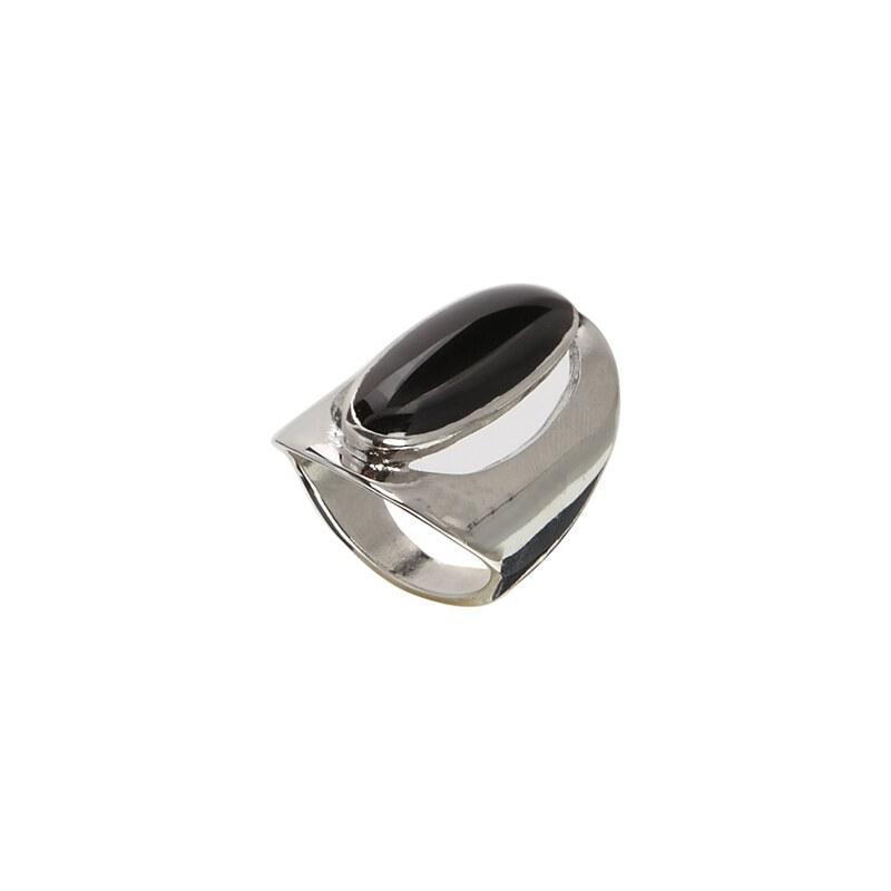 ASOS Oval Colour Ring - Black