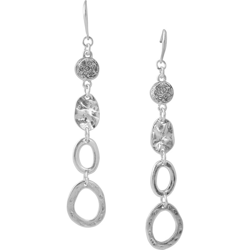 Esprit hammered silver-look earrings