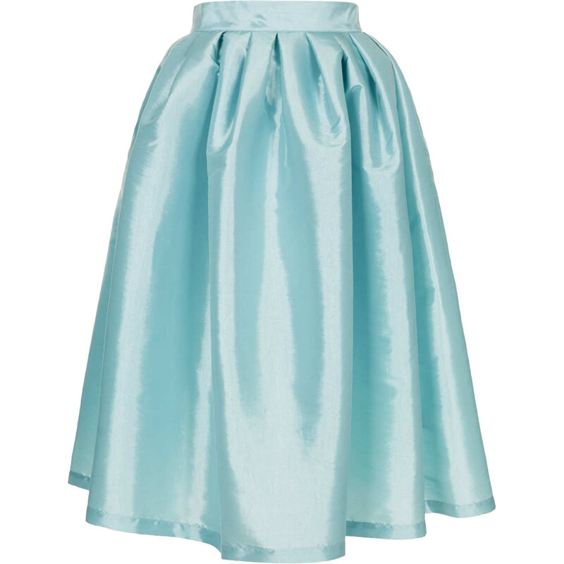Topshop Pale Blue Taffeta Skirt
