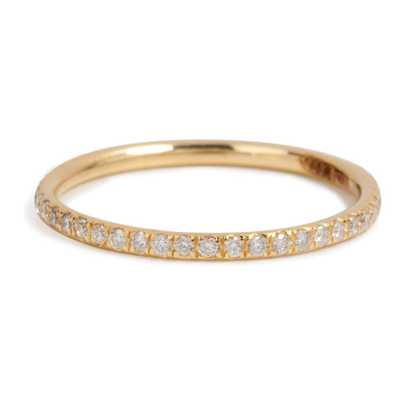 Ileana Makri 18K Yellow Gold Ring with Diamonds