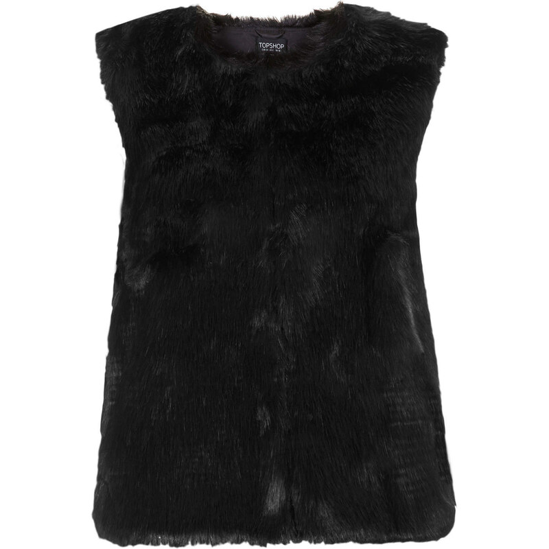 Topshop Luxe Boxy Faux Fur Gilet