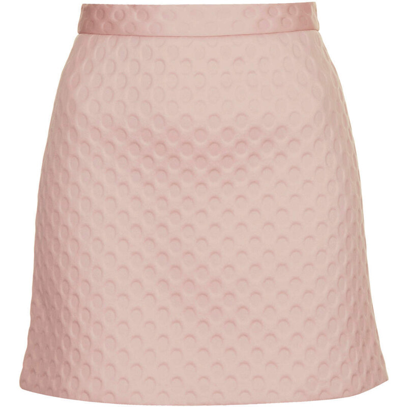 Topshop Spotty Foam Texture A-line Skirt
