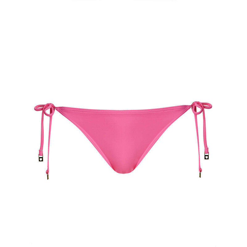 Topshop Pink Heart Tag Tie-Side Bikini Bottoms