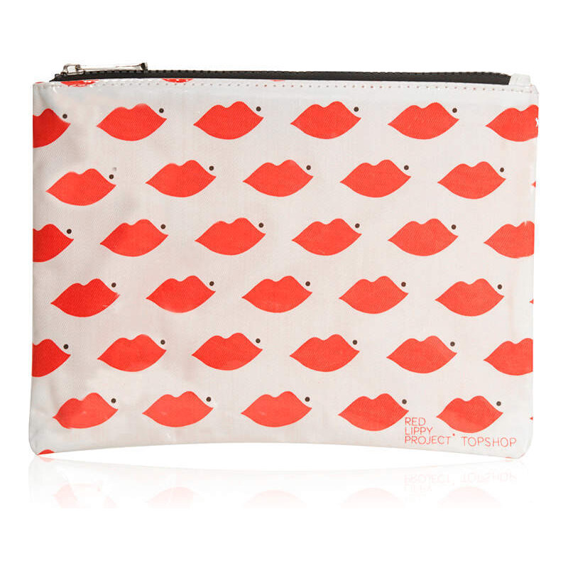 Topshop Red Lippy Project Make Up Bag