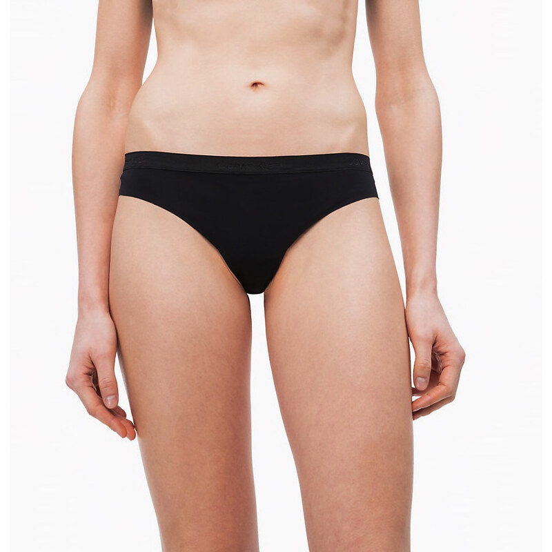 CK CALVIN KLEIN Černá tanga Dynamic Micro L