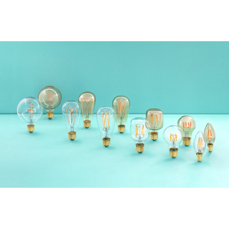 Plumen STMÍVATELNÁ RETRO LED ŽÁROVKA WHIRLY WILLIS (CLEAR) - ST64