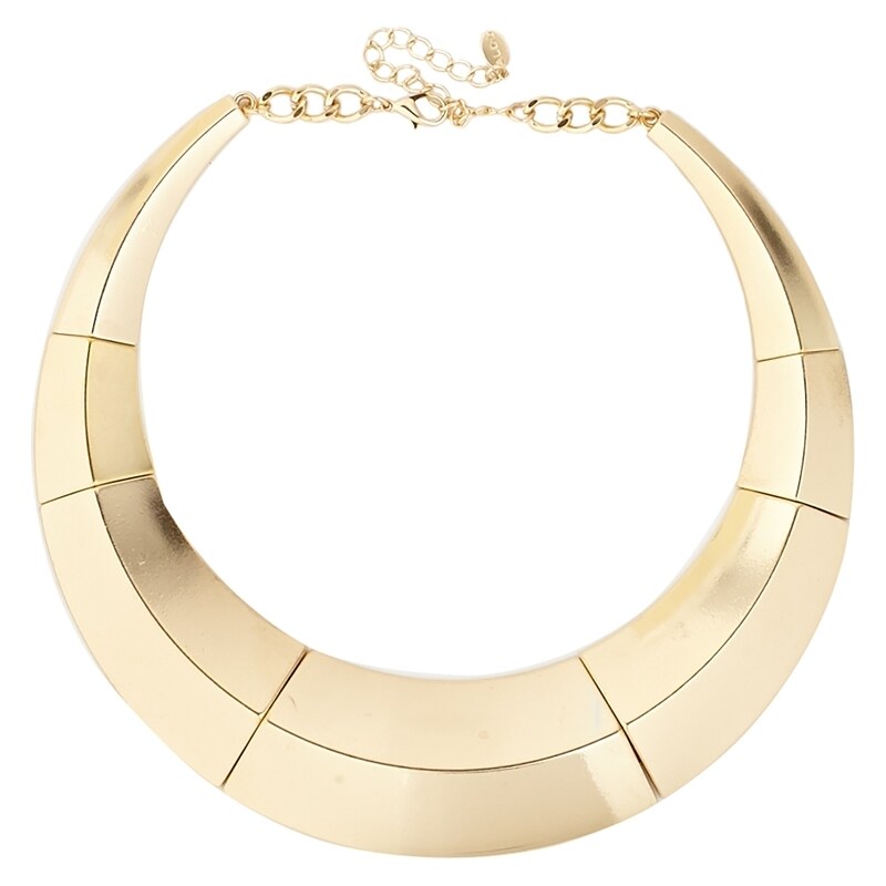 ALDO Mongeau Clean Metal Collar Necklace - Gold