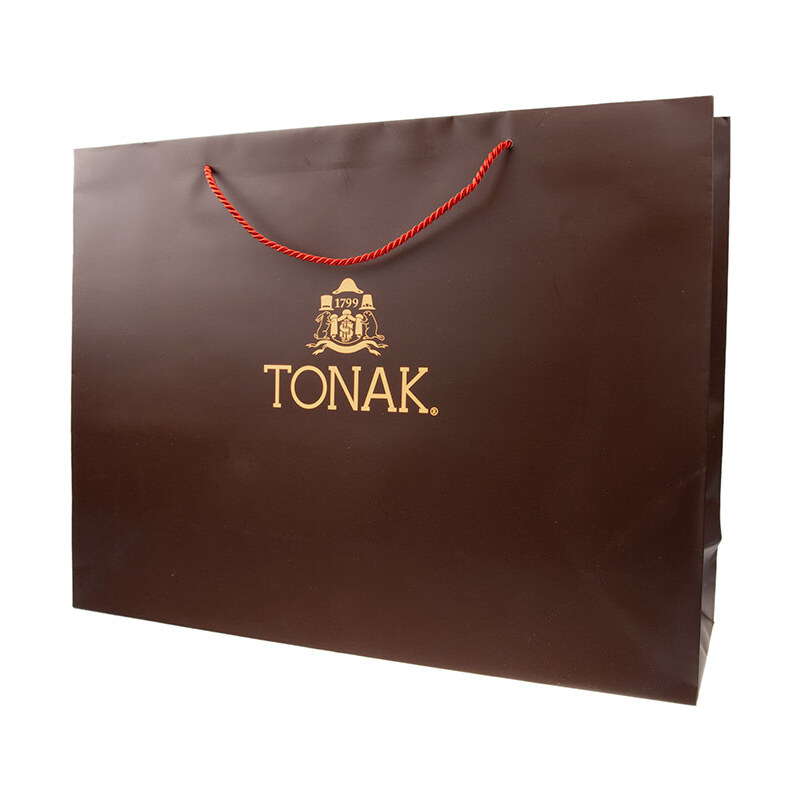 Papírová taška luxusní - velká hnědá (TONAK_4625C) onesize lux_velkaAA