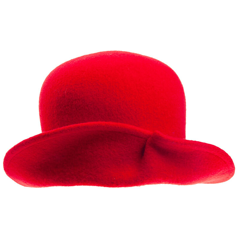 Tonak Pletený plstěný klobouk červená (001_030001) 57 52508/13AB