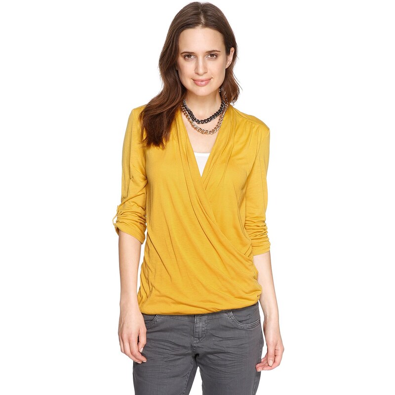 s.Oliver Wrap-effect top for layering