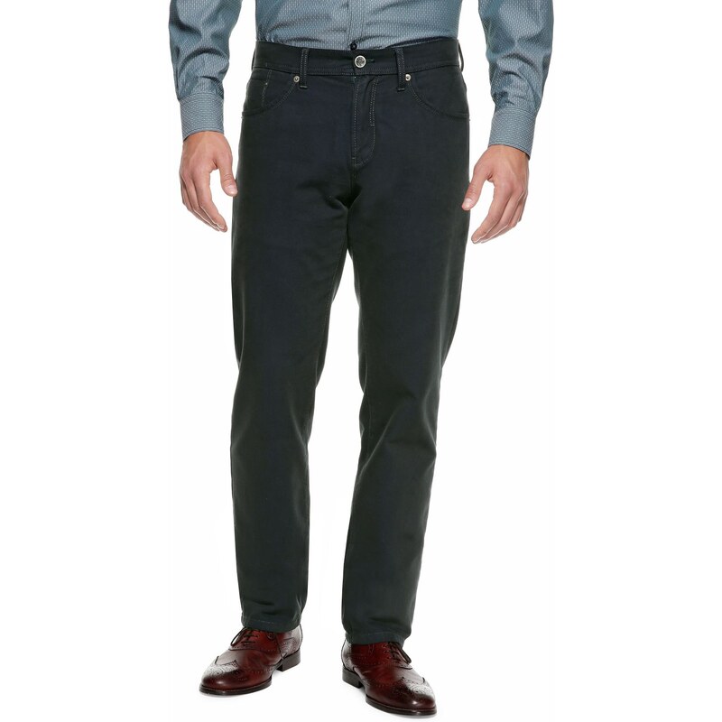 s.Oliver Regular: twill trousers with a soft texture