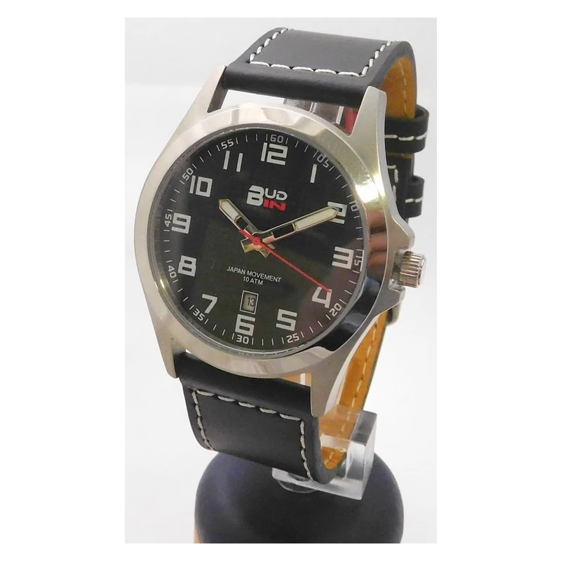 Pánské levné ocelové vodotěsné hodinky BUD-IN steel B1701.5 - 10ATM -  GLAMI.cz