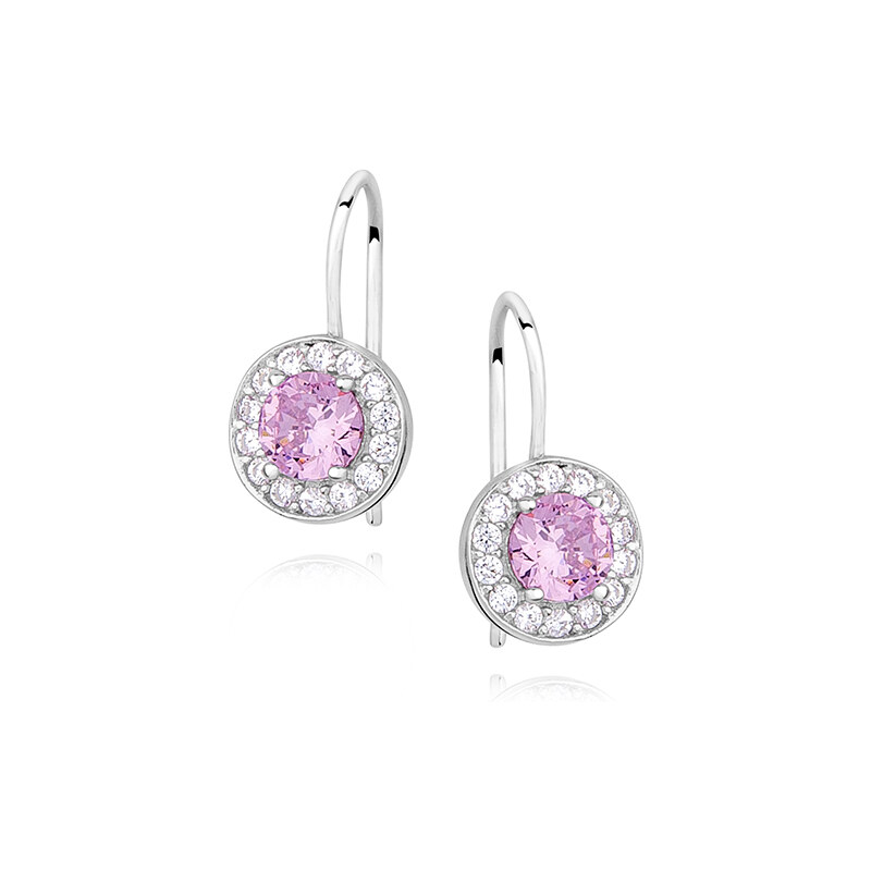 Olivie Dětské stříbrné náušnice PINK 1623 112698570