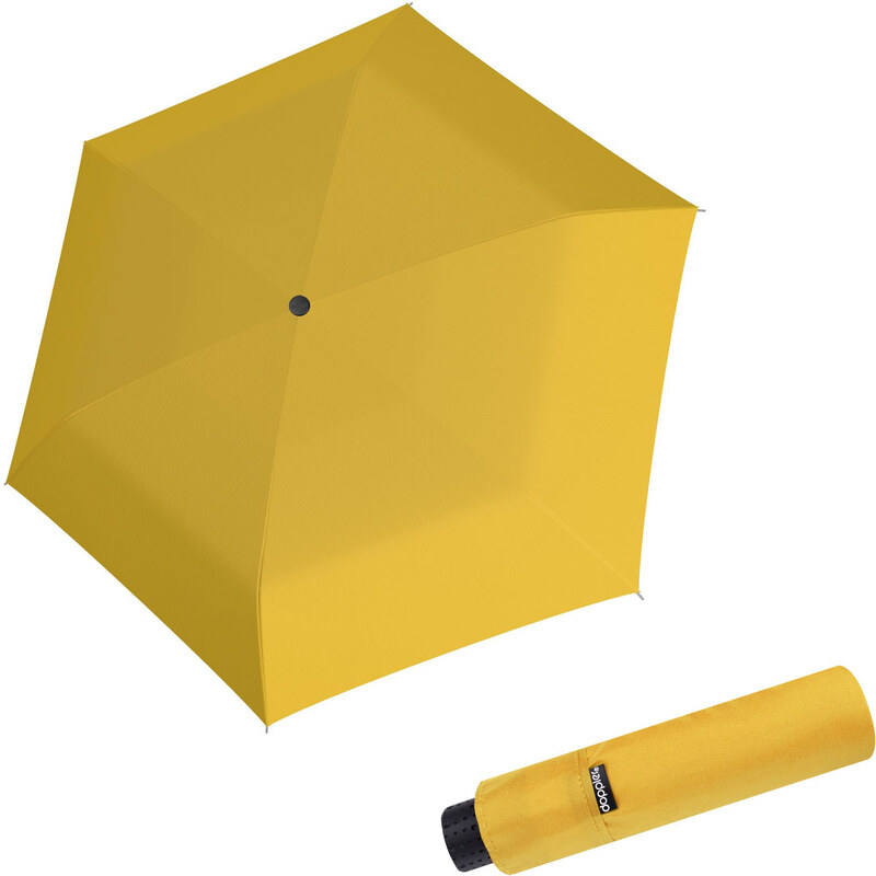 Doppler Havanna Fiber UNI 27 - dámský ultralehký mini deštník žlutá