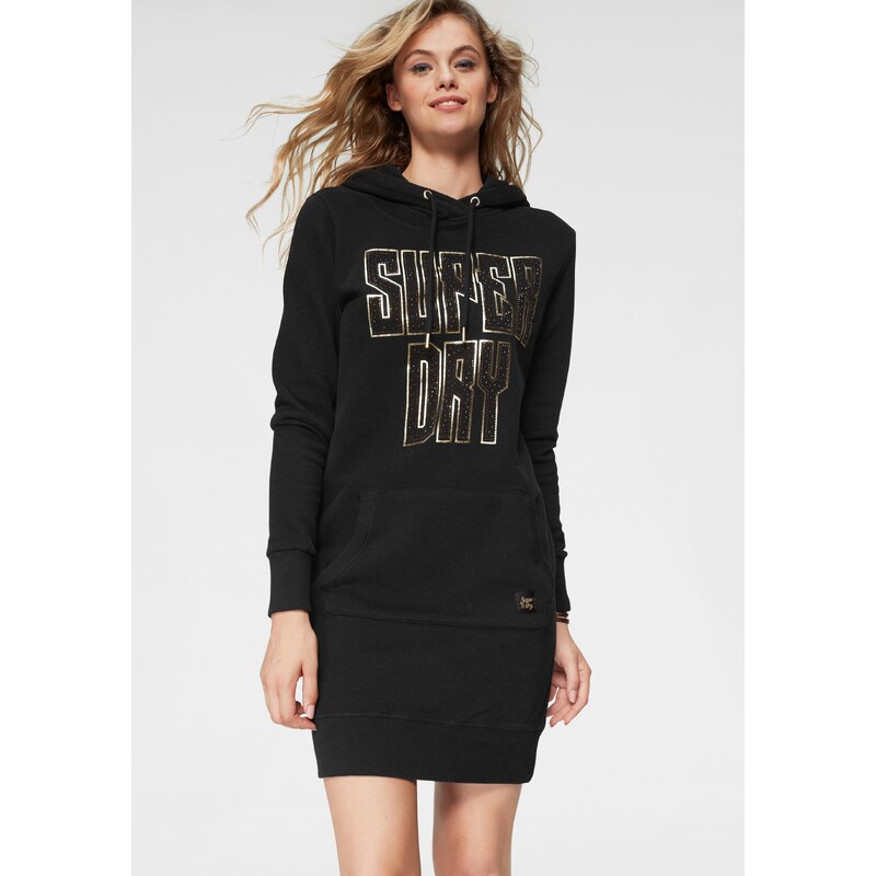 Superdry Mikinové šaty »DEAKIN EMBELLISHED SWEAT DRESS« černá - GLAMI.cz