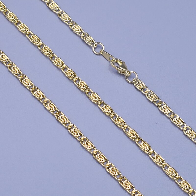 Pfleger Zlacený řetízek z chirurgické oceli výběr šířek 2mm, 4mm