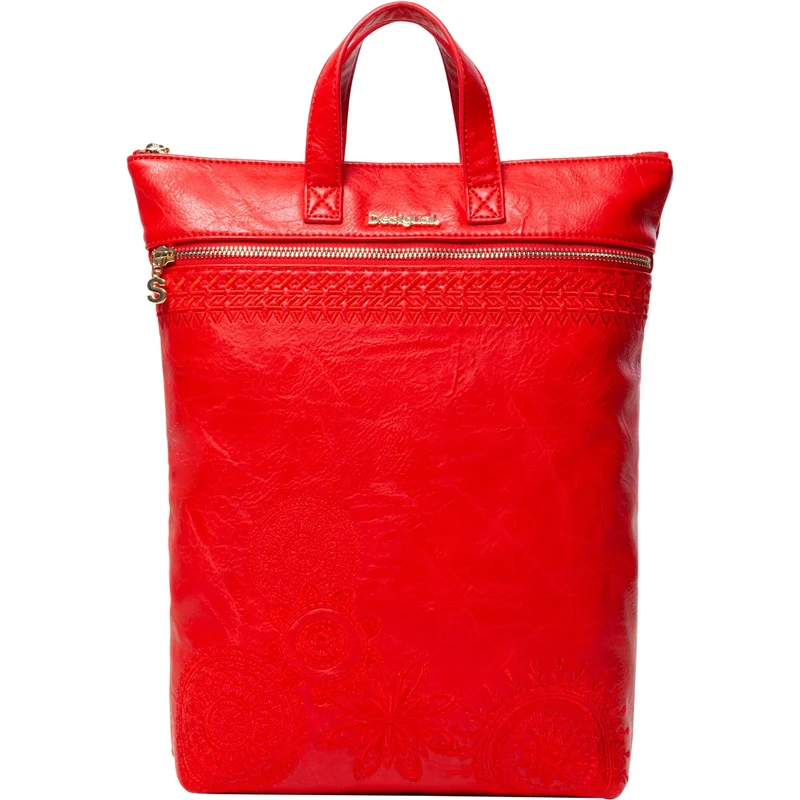 Desigual červená 2v1 taška/batoh Bols Dark Amber Baza - GLAMI.cz