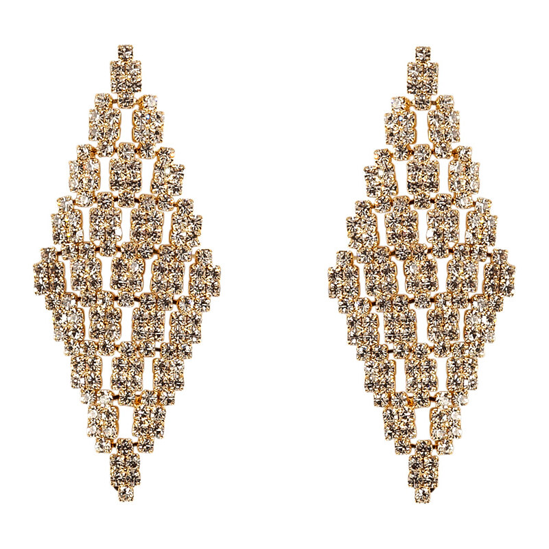 R.J.Graziano Gold-Toned Crystal Earrings