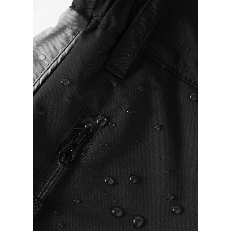 bonprix Funkční termo kalhoty s reflexními prvky, nepromokavé, Straight Černá