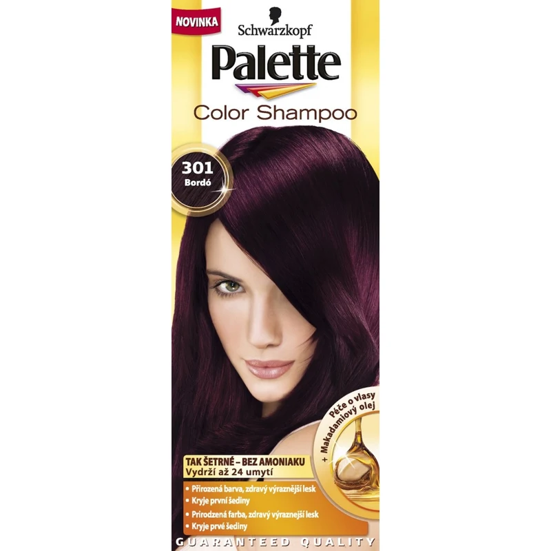 Schwarzkopf Palette Color Shampoo tónovací barva na vlasy 301 - Bordó -  GLAMI.cz