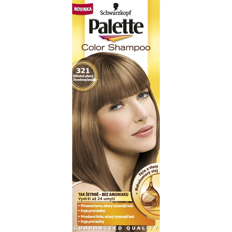 Schwarzkopf Palette Color Shampoo tónovací barva na vlasy 321 - Středně  plavý - GLAMI.cz