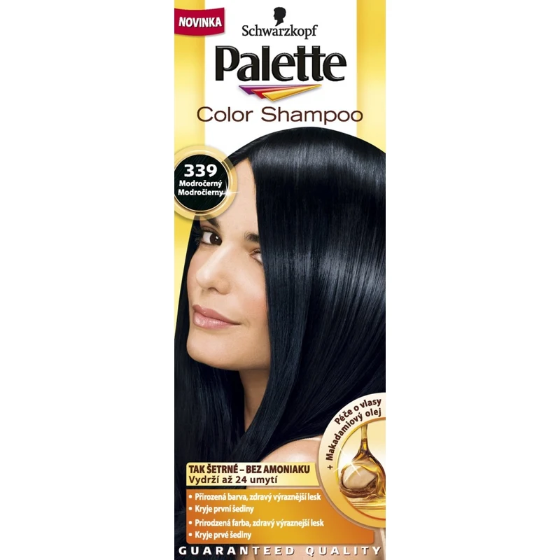 Schwarzkopf Palette Color Shampoo tónovací barva na vlasy 339 - Modročerný  - GLAMI.cz