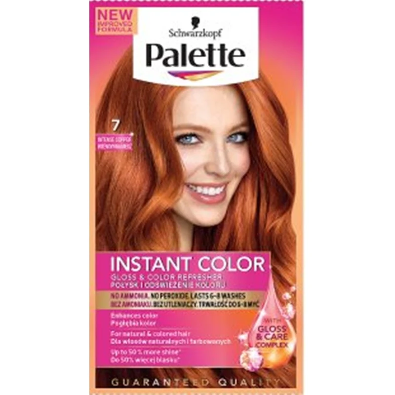 Schwarzkopf Palette Instant Color postupně smývatelná barva na vlasy 7  Intenzivní měděný 25 ml - GLAMI.cz