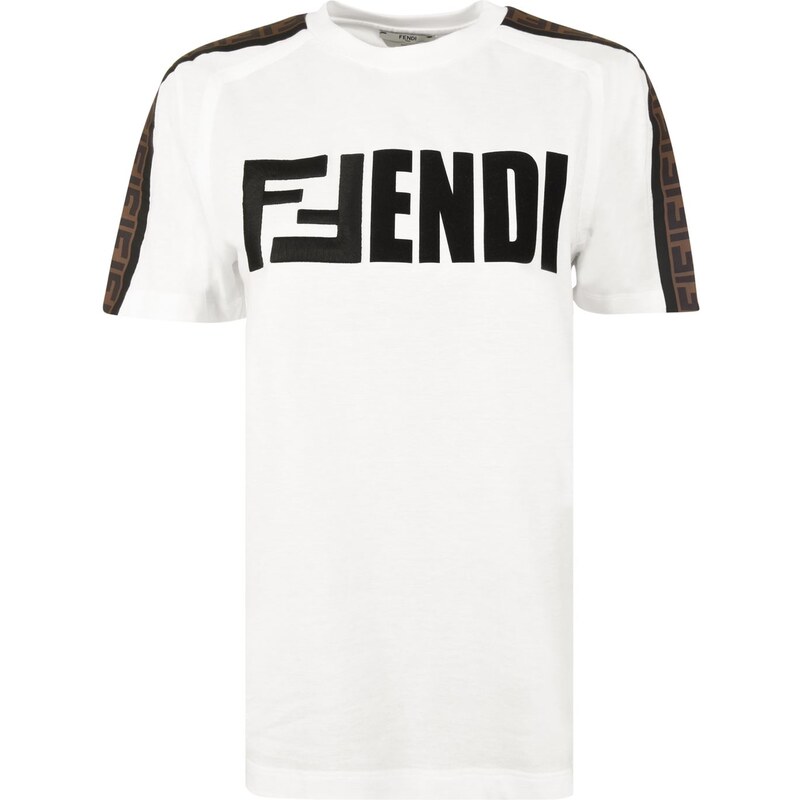 Tričko s krátkým rukávem FENDI Logo Tape Short Sleeved T Shirt - GLAMI.cz