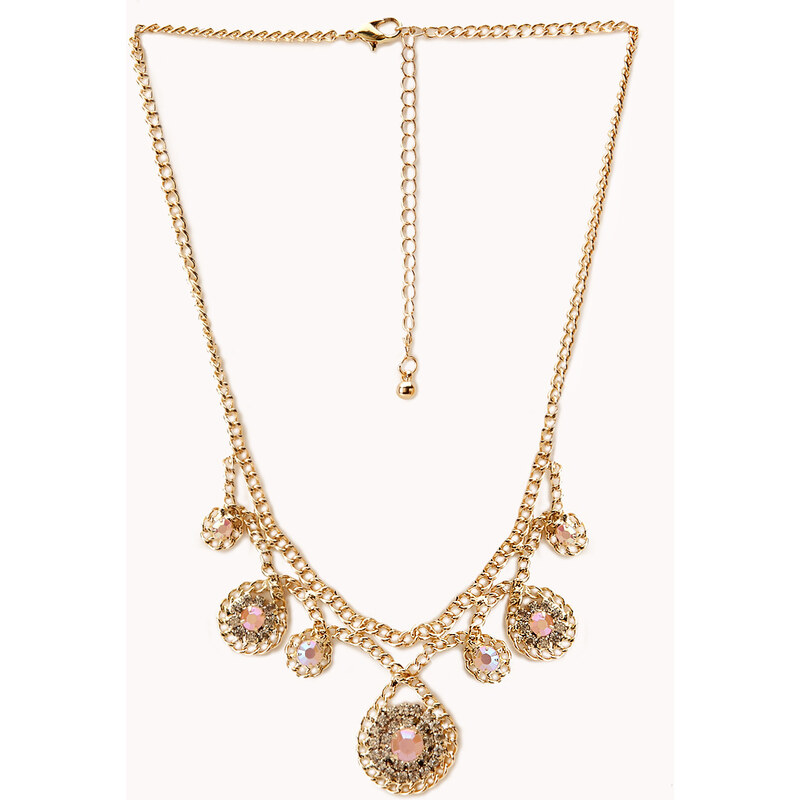 FOREVER21 Dainty Darling Rhinestoned Necklace