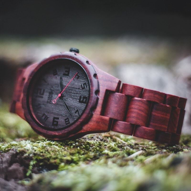 Dřevěné hodinky TimeWood BRED