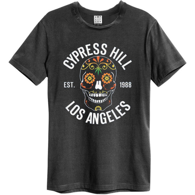 Tričko metal pánské Cypress Hill - FLORAL SKULL - AMPLIFIED - ZAV210A96