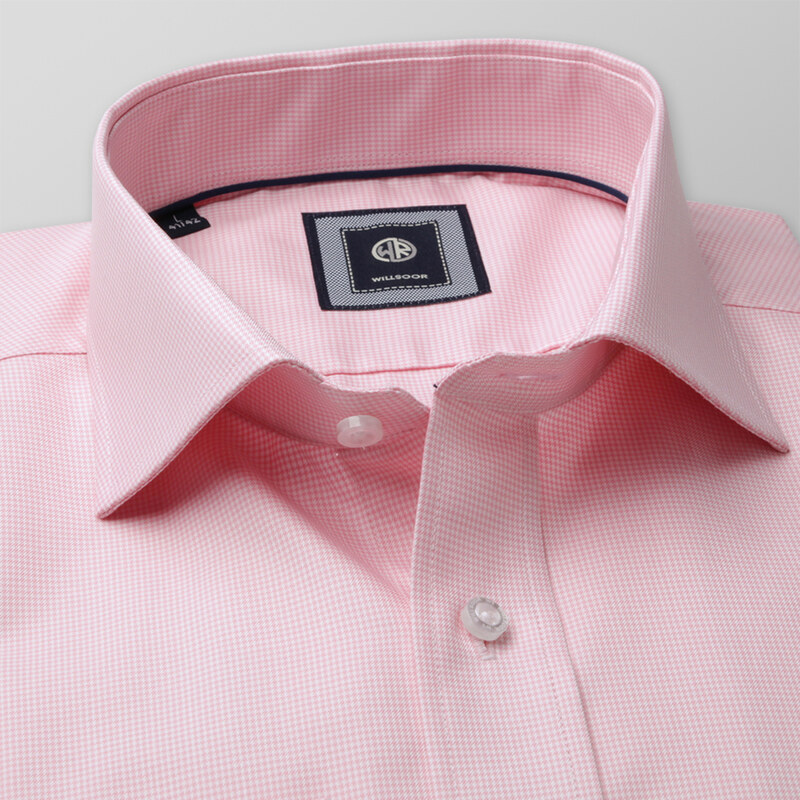 Willsoor Košile London růžový kostkovaný vzor 10467