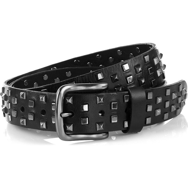 Esprit leather belt with lots of studs all-over