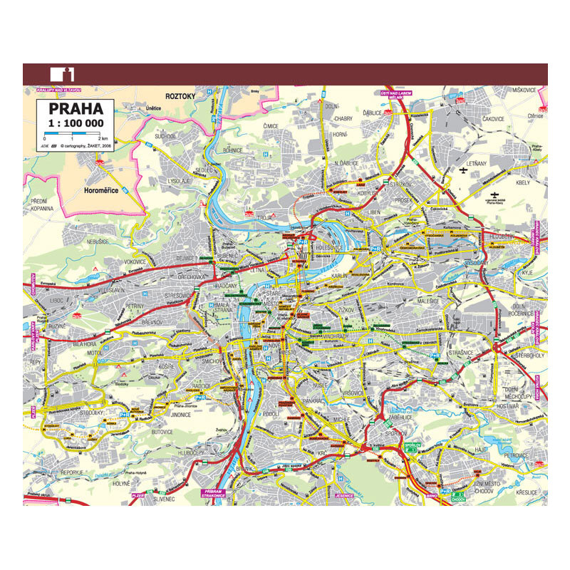 Formulář Mapa ČR a Prahy A6 (1 dvojlist)