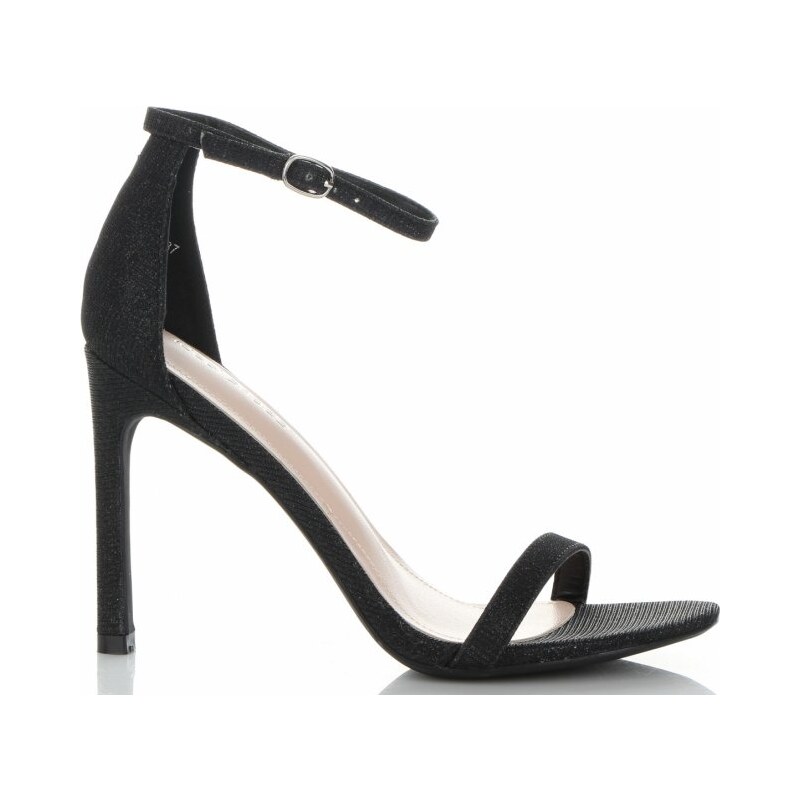 dámské sandálky Ideal Shoes černá P-6397-1 104549273