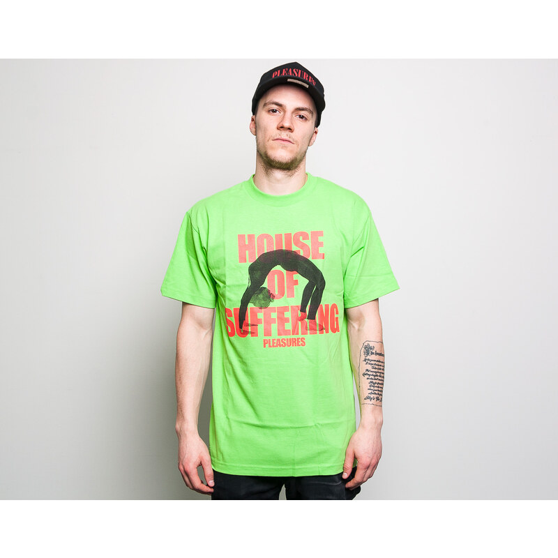 Triko Pleasures House Of Suffering T-Shirt Lime