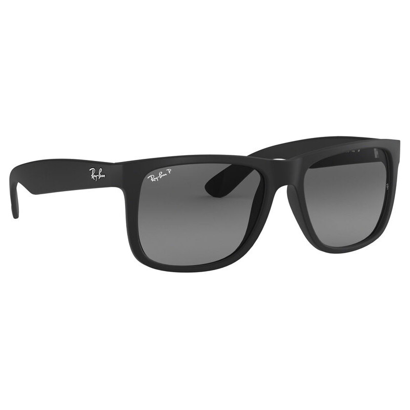 Sluneční brýle Ray-Ban JUSTIN pánské, černá barva, 0RB4165