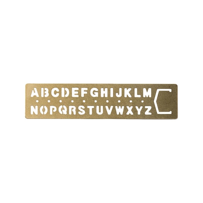 TRAVELER'S COMPANY Template Bookmark Alphabet [1]