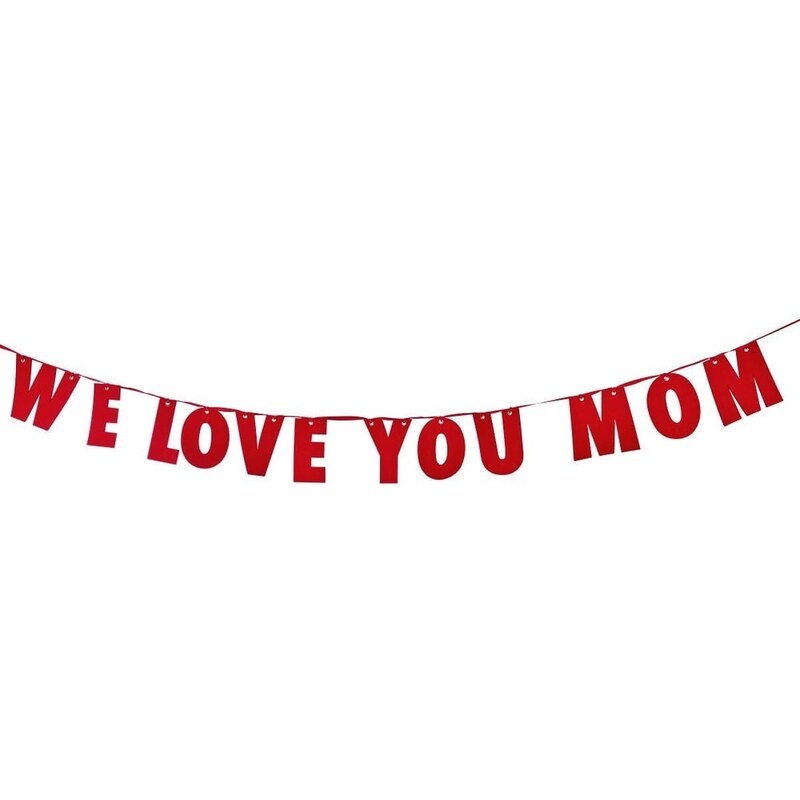 MOM IS WOW Girlanda z "We love you Mom"