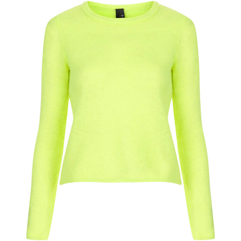 Topshop Fluro Fluffy Jumper by Boutique