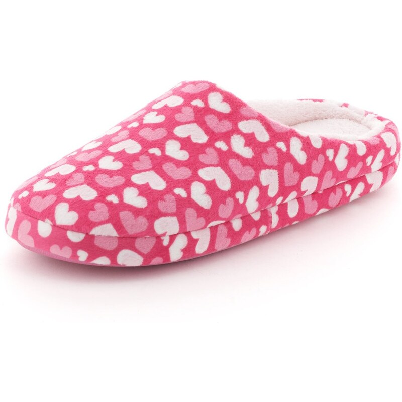 Marks and Spencer M&S Collection Heart Print Mule Slippers
